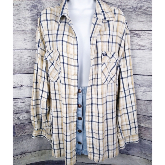 Chaps Tops - Vintage 90's Chaps Ralph Lauren Grunge Flannel XL